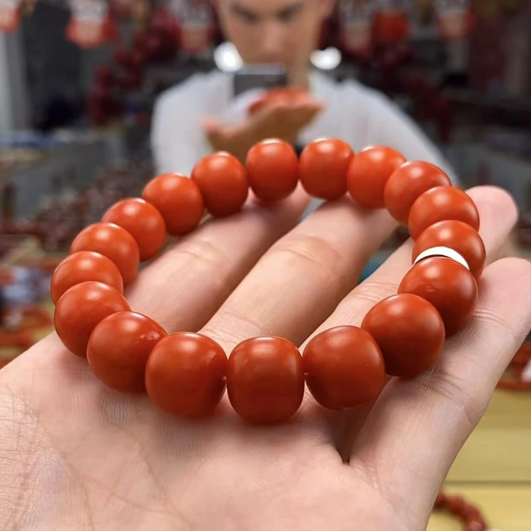 【小刘南红】保山南红哑光（云端）老型单圈 11mm+ 多样性发一