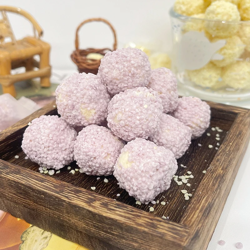 香芋味巧克力球休闲零食小吃