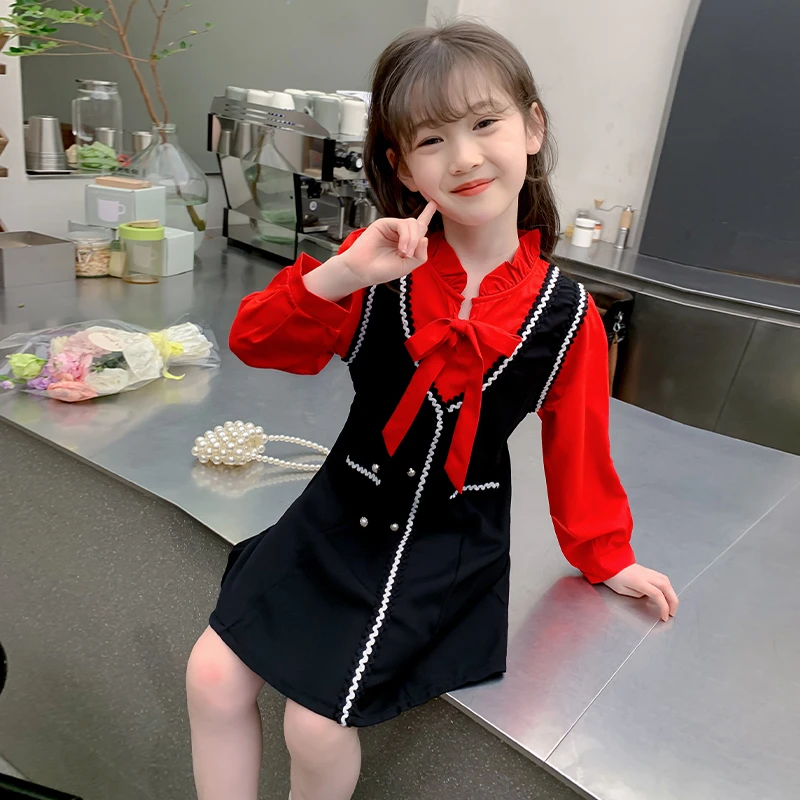 女童连衣裙2025春夏新款韩版爆款女孩春秋款洋气小香风长袖公主裙