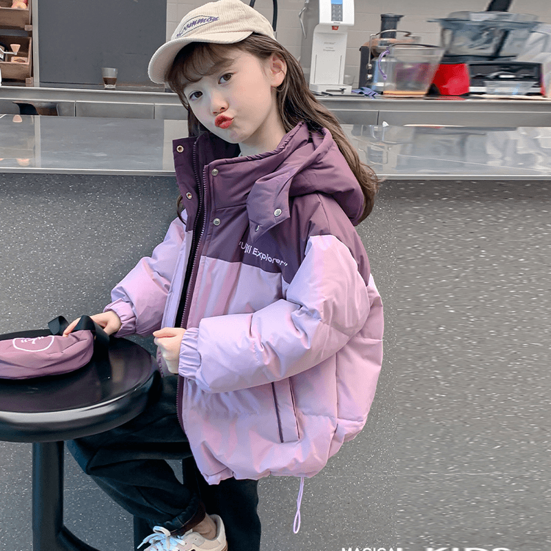 女童冬装棉服2023新款加厚中大童网红冬款棉袄外套儿童冬季棉衣潮