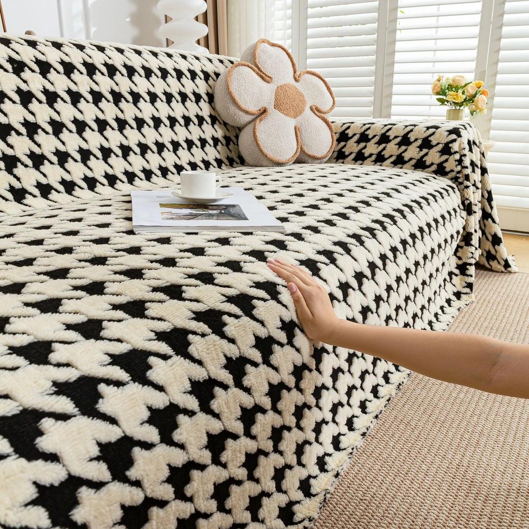 北欧简约高级感四季通用沙发盖布防猫抓沙发巾沙发套沙发毯沙发垫