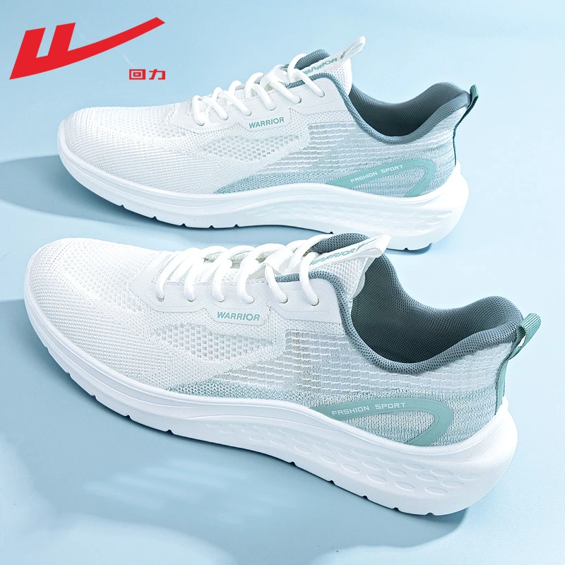 Warrior/回力男鞋运动鞋2023新款夏季透气网鞋轻便旅游鞋跑步男鞋