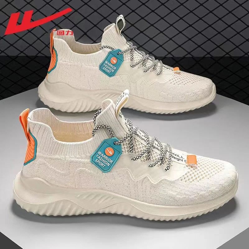 Warrior/回力男鞋运动鞋2024春秋新款透气潮流百搭软轻便底跑步鞋