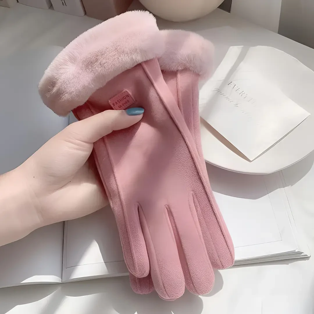 手套女冬季骑行保暖韩版加绒加厚触屏防寒防风冬天电动车FB