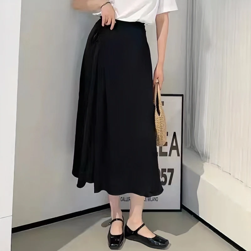 哥弟休闲裙子设计感中长款高腰推荐高级感半身裙气质显瘦1200309
