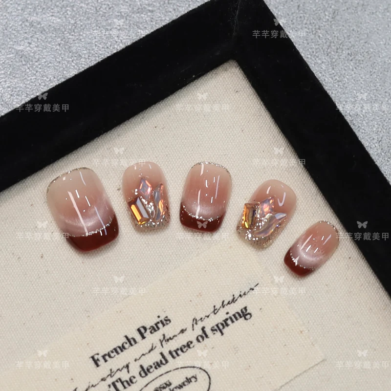 【新年法式】高端纯手工定制穿戴甲10片