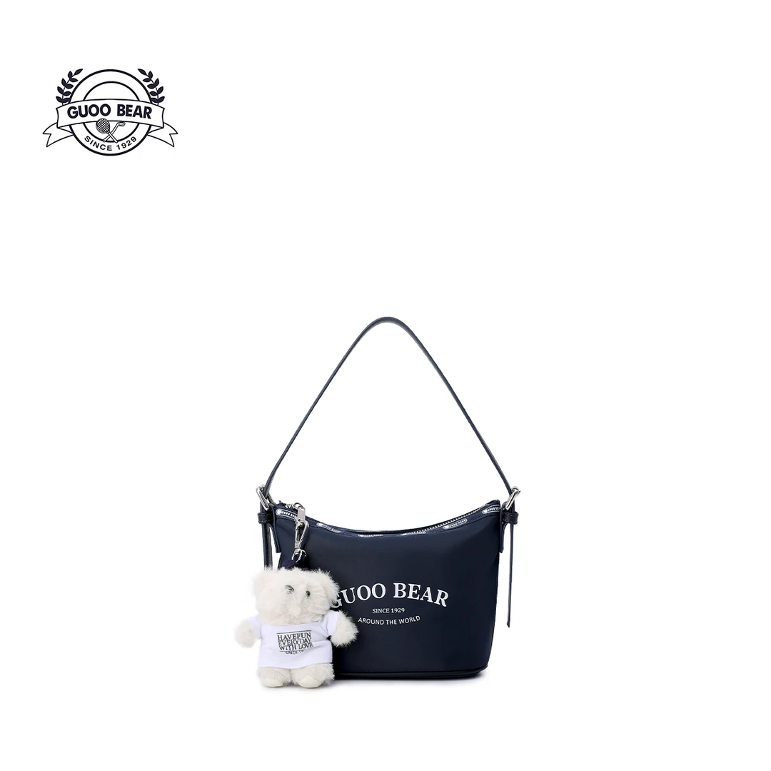 GUOOBEAR古家小熊2025新款复古时尚手提包通勤百搭单肩斜挎包包女