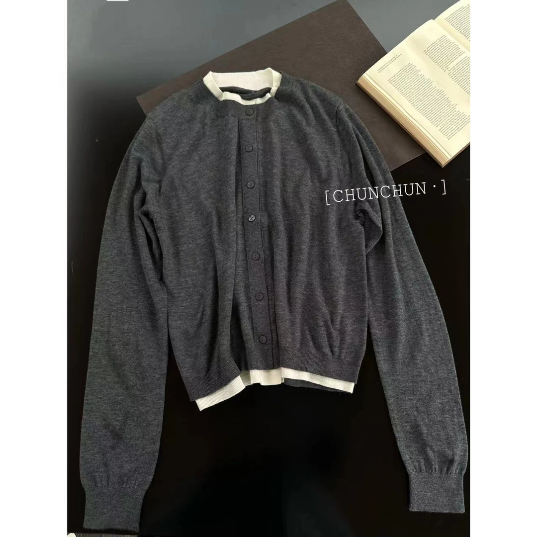 【纯纯女装】高品质松弛感假两件上衣50175