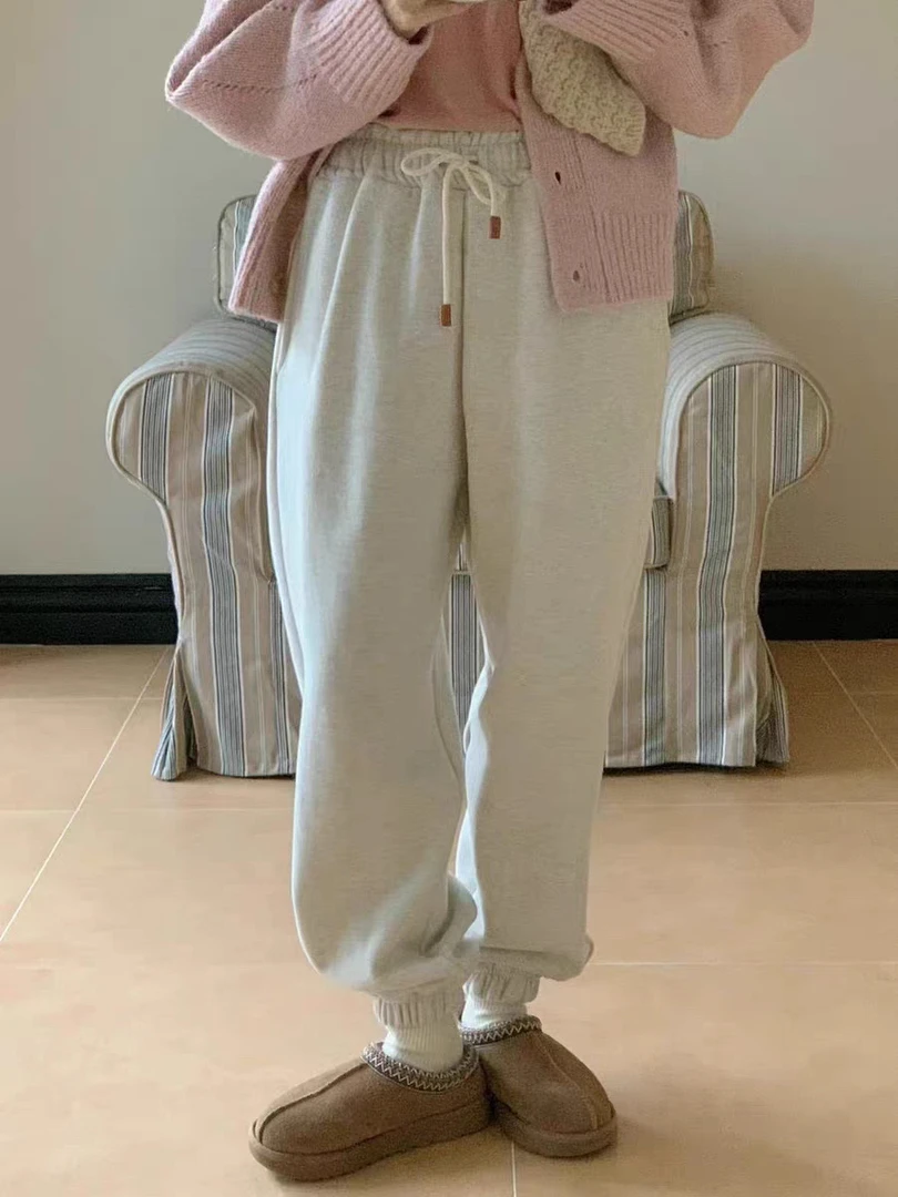 VK 韩国Our moment 加绒舒适休闲卫裤
