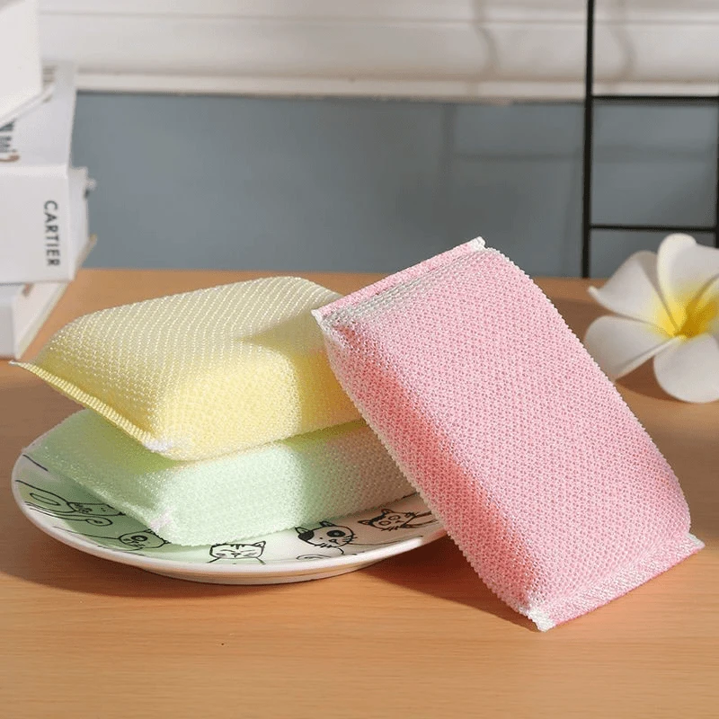 洗碗海绵擦抹布双面家用吸水加厚不沾油洗锅去污碗刷百洁布好用