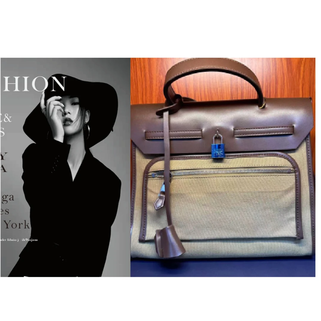 时尚复古多功能单肩拼色经典休闲女士手提包HD072