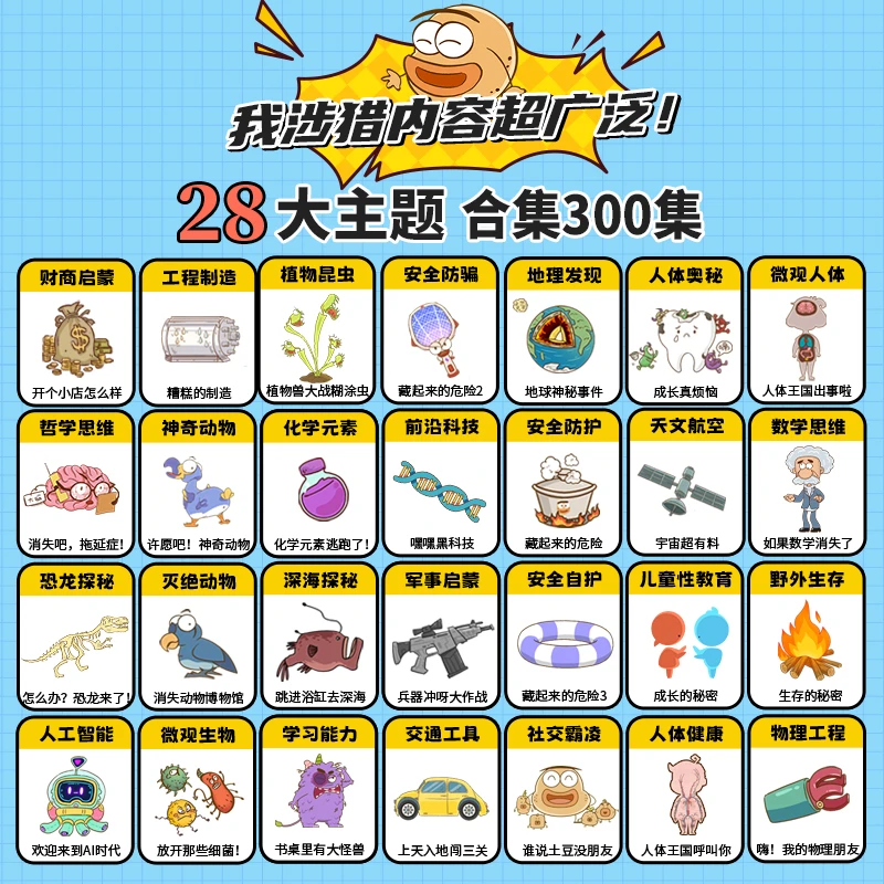 【土豆逗严肃科普】300合集（陆更）逗趣儿童科学动画赠3部有声故事