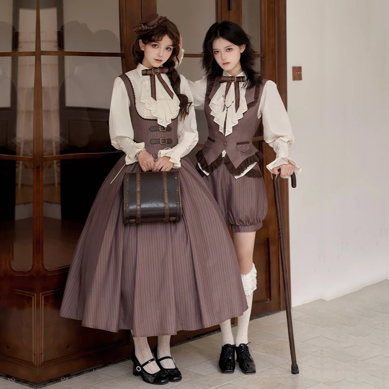 来信与诗·曼城往事5点set｜WP原创副牌 cla英伦托胸基佬装衬衫披肩