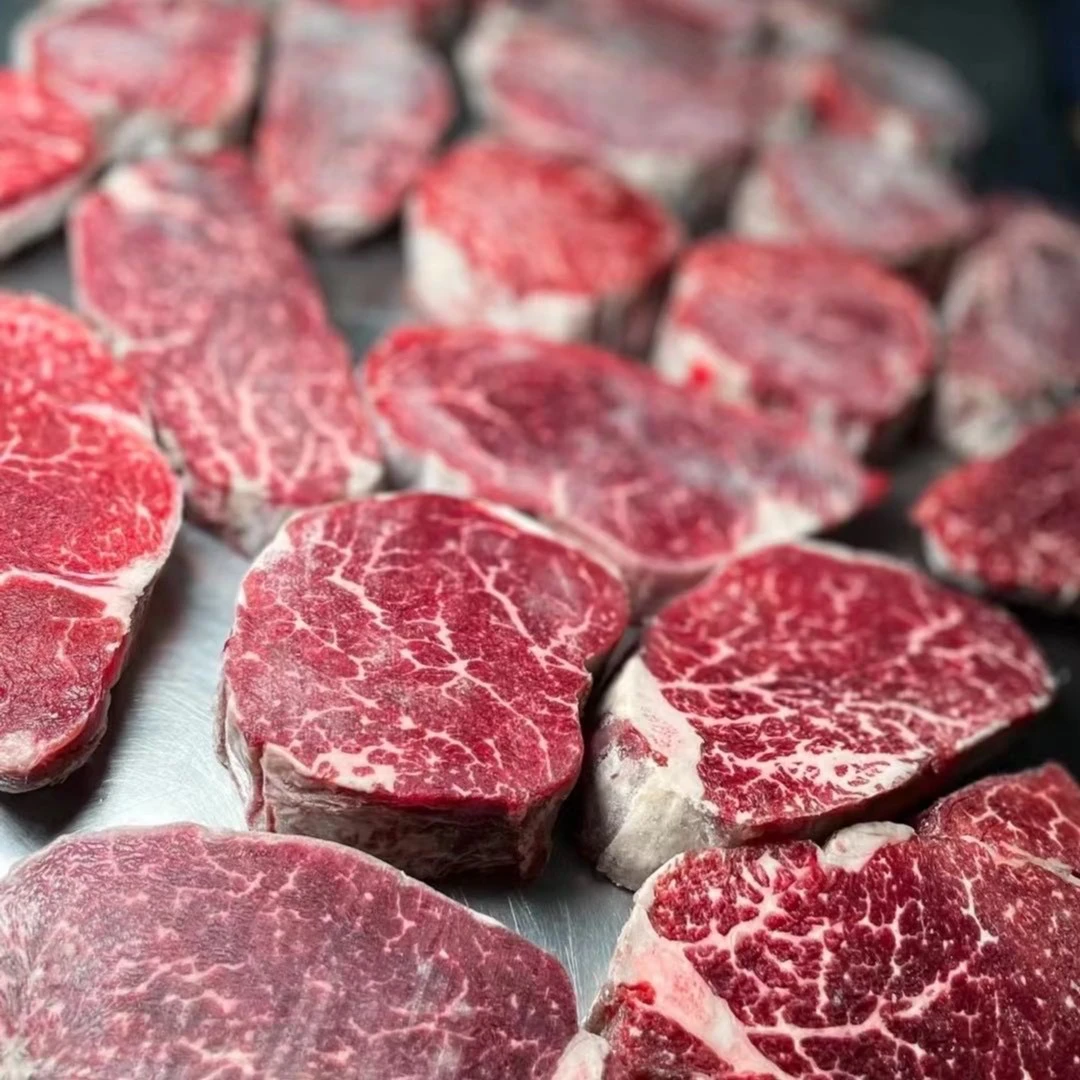 原切牛排俄罗斯prime级菲力牛排谷饲250天1000g装真空冷冻原切