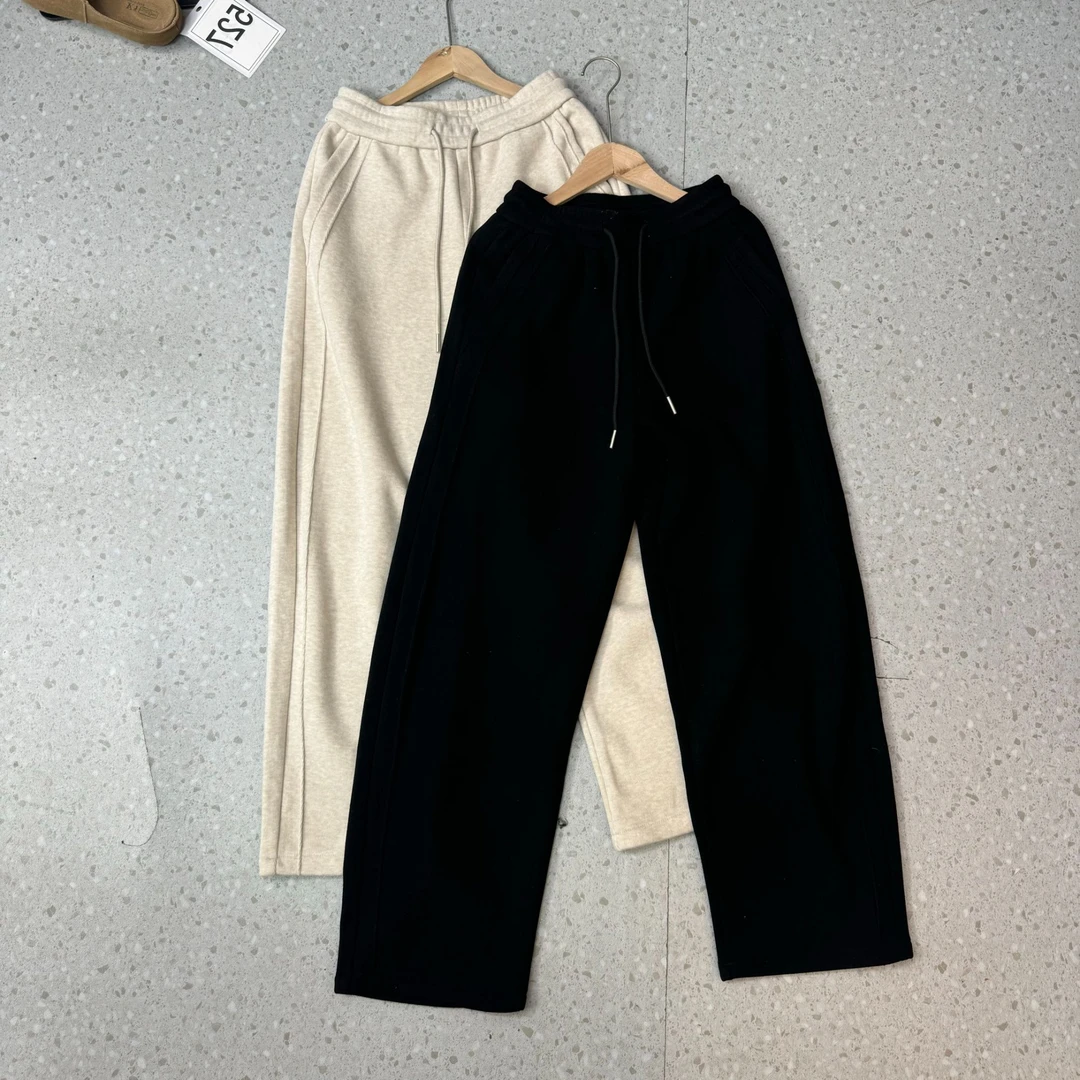 秋冬新款~加绒休闲百搭针织休闲裤