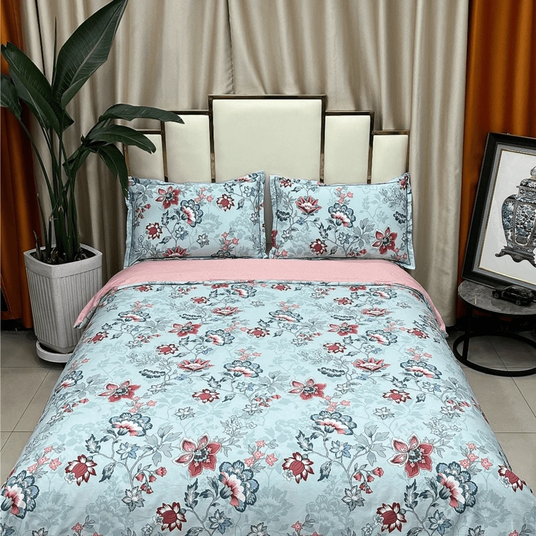 2024新款高端轻奢纯棉四件套（月婉花庭）