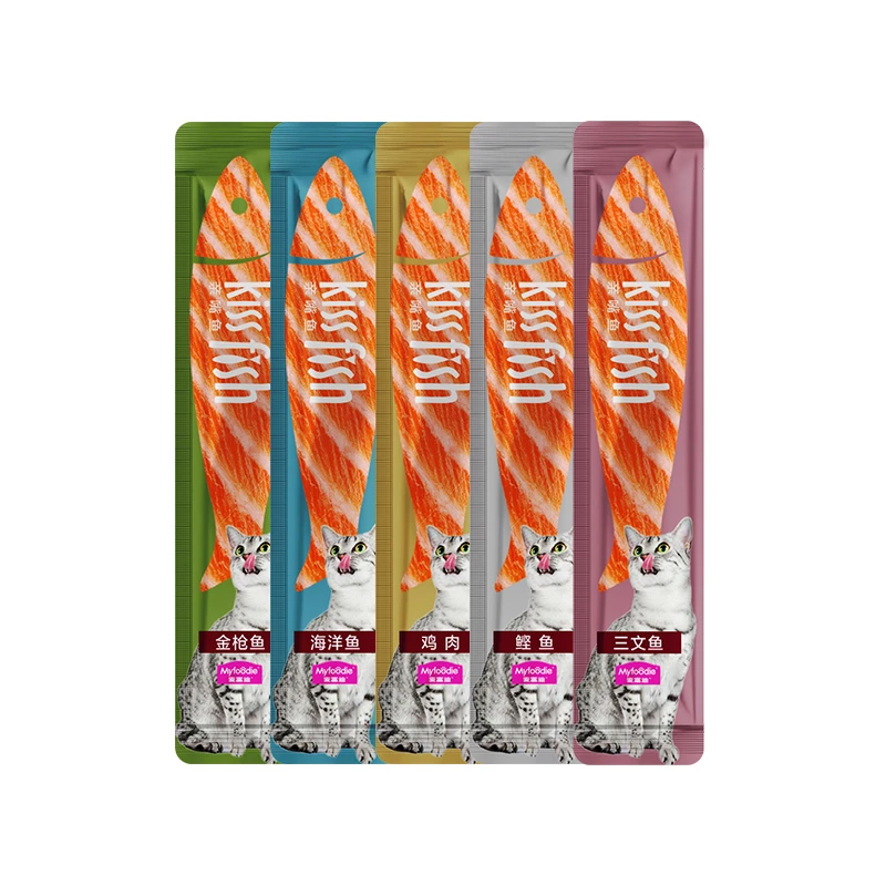 【达人】麦富迪猫零食亲嘴鱼猫条14g*5支营养吸收补水撸猫神器