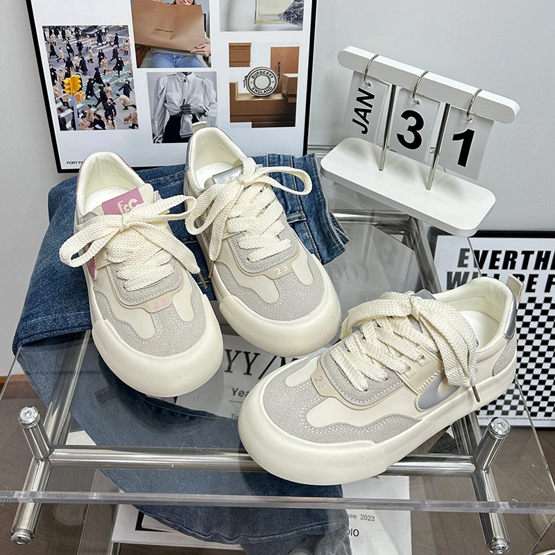 雯雯推荐/高级感简约德训鞋2024夏季潮牌小众厚底运动休闲女鞋子