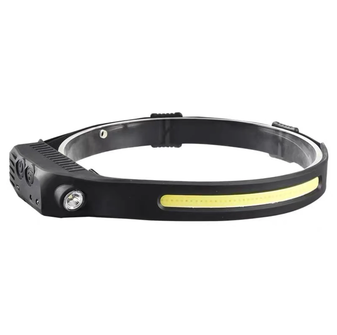 新款挥手cob感应头灯户外骑行灯充电夜跑步led灯强光头灯usb