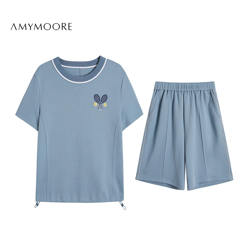 AMYMOORE【为爱放价】 休闲宽松套装时尚简约320803/161749