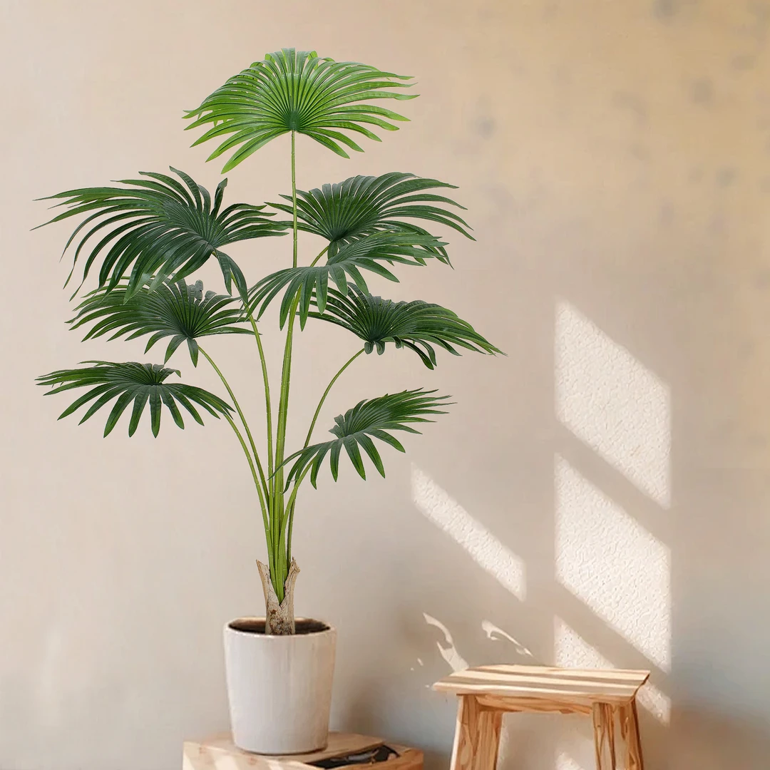 大型仿真绿植仿生盆栽加州蒲葵居家假树植物室内居家落地装饰摆件