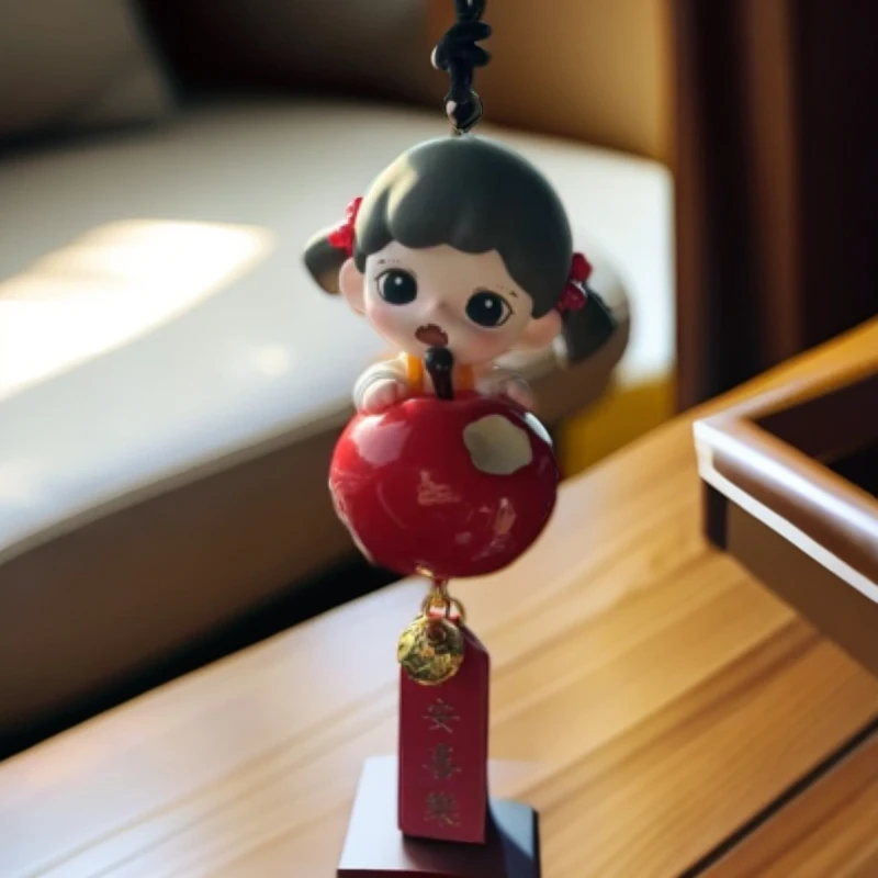 【布丁潮玩diy手作】简约平安福牌小车挂~