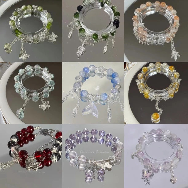 手工diy手串亚克力合金琉璃手串自选