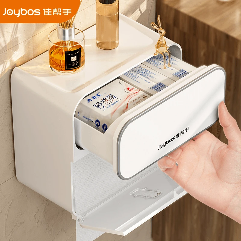 高颜值卫生间纸巾防水打孔厕纸洗脸卫生间厕纸盒壁挂式