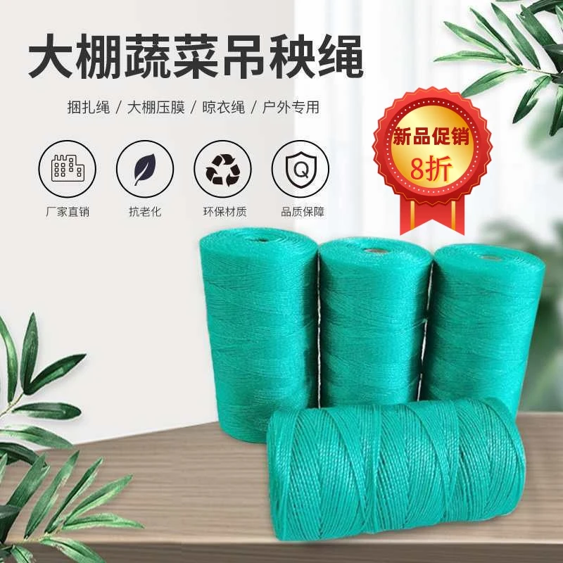 吊秧绳黄瓜西红柿蔬菜大棚吊蔓绳尼龙绳耐磨农用抗老化吊绳塑料绳