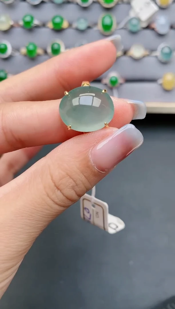 【闪购商品】翡翠戒指银S925镶嵌111111111