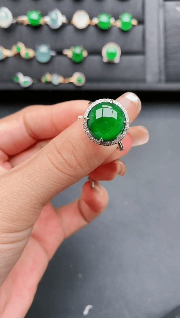 【闪购商品】翡翠戒指银S925镶嵌11111111111