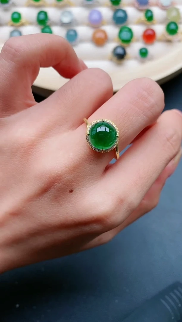 【闪购商品】翡翠戒指银S925镶嵌11111111111111