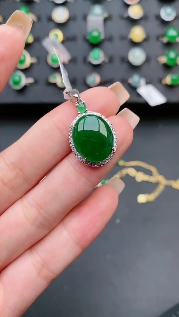 【闪购商品】翡翠戒指银S925镶嵌111111111