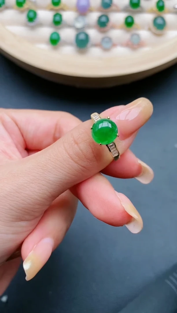 【闪购商品】翡翠戒指银S925镶嵌111111111111