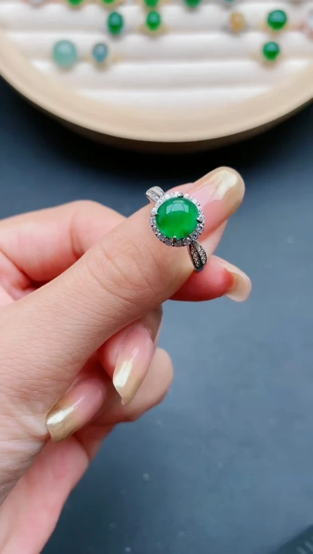 【闪购商品】翡翠戒指银S925镶嵌1111111111