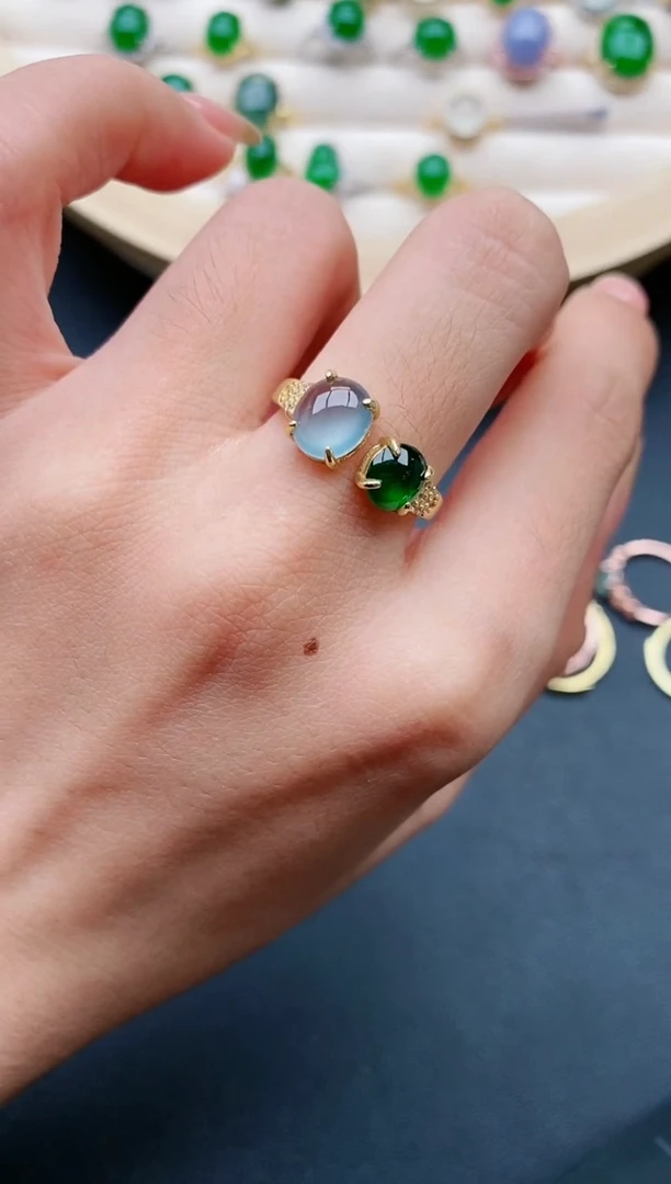 【闪购商品】翡翠戒指银S925镶嵌111111