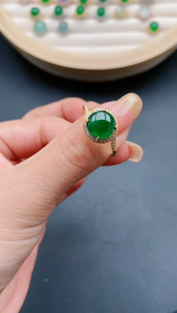 【闪购商品】翡翠戒指银S925镶嵌1111111