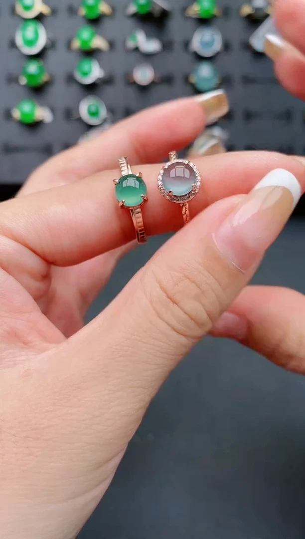【闪购商品】翡翠戒指银S925镶嵌11111111111111