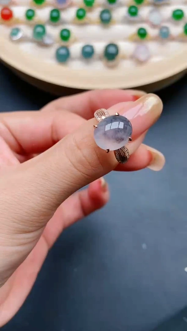 【闪购商品】翡翠戒指银S925镶嵌1111111