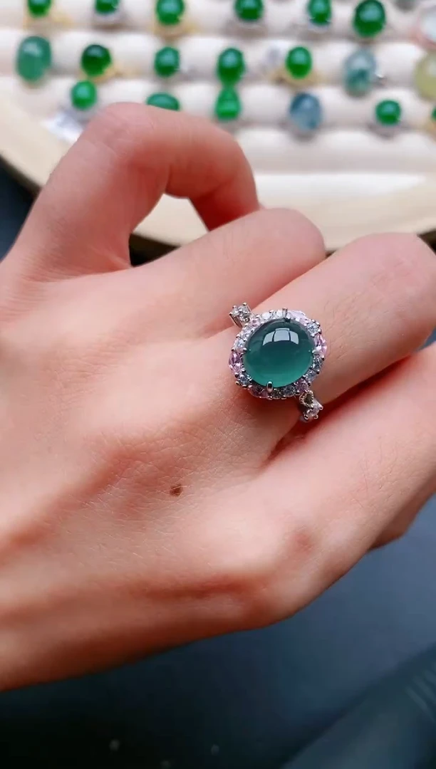 【闪购商品】翡翠戒指银S925镶嵌11111111111