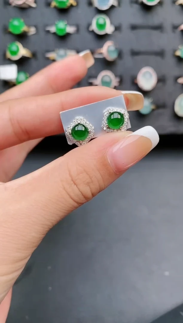 【闪购商品】翡翠戒指银S925镶嵌1111111111111