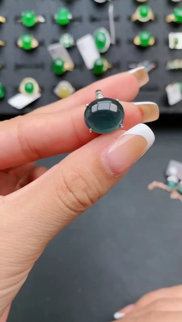 【闪购商品】翡翠戒指银S925镶嵌1111111111111
