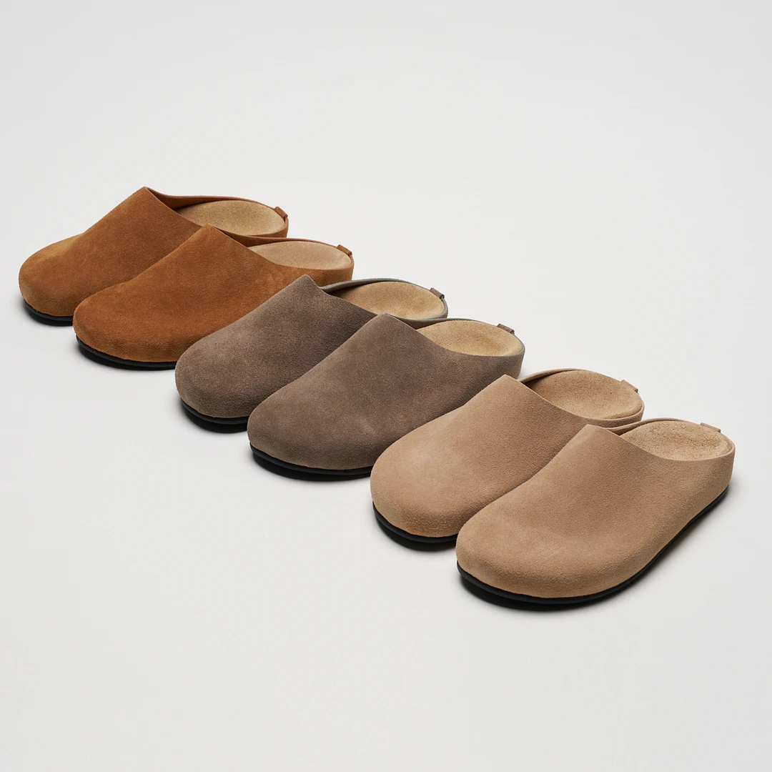 夏季复古休闲舒适防滑博肯半包皮拖F1486平底-Z2