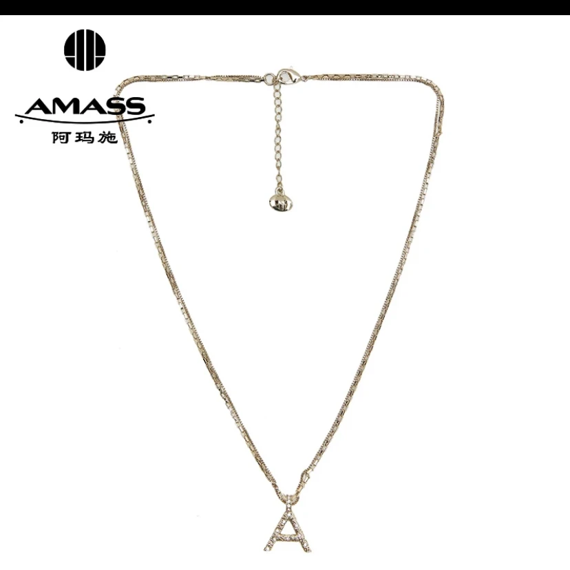 铜项链 【商场同款】AMASS阿玛施 时尚百搭礼物字母项链5900439