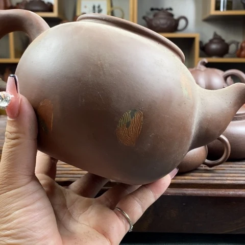 紫砂茶壶红****居原矿紫砂壶