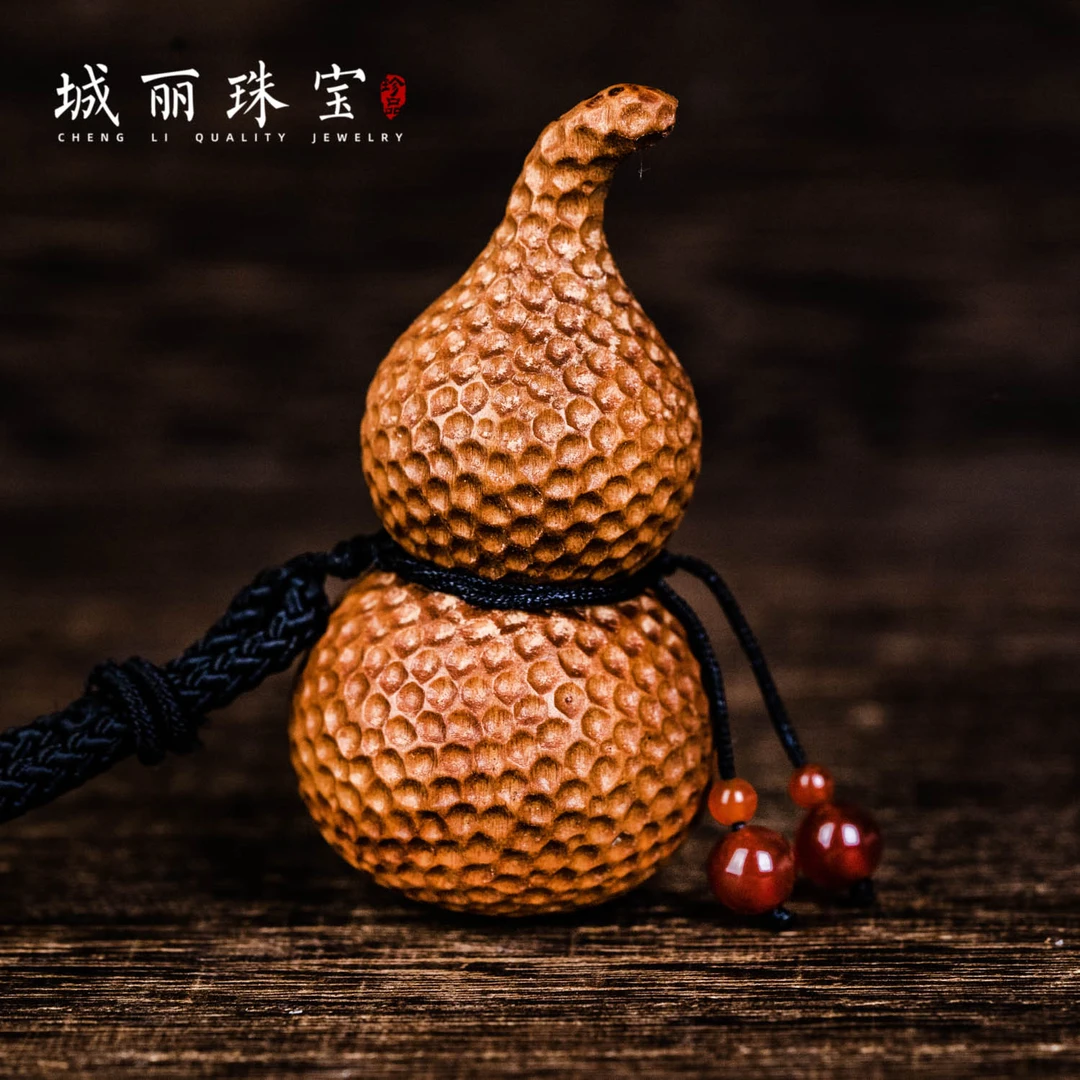 非金属木质吊坠 【城丽珠宝】雷击木葫芦吊坠(多样性发货)FL-1875
