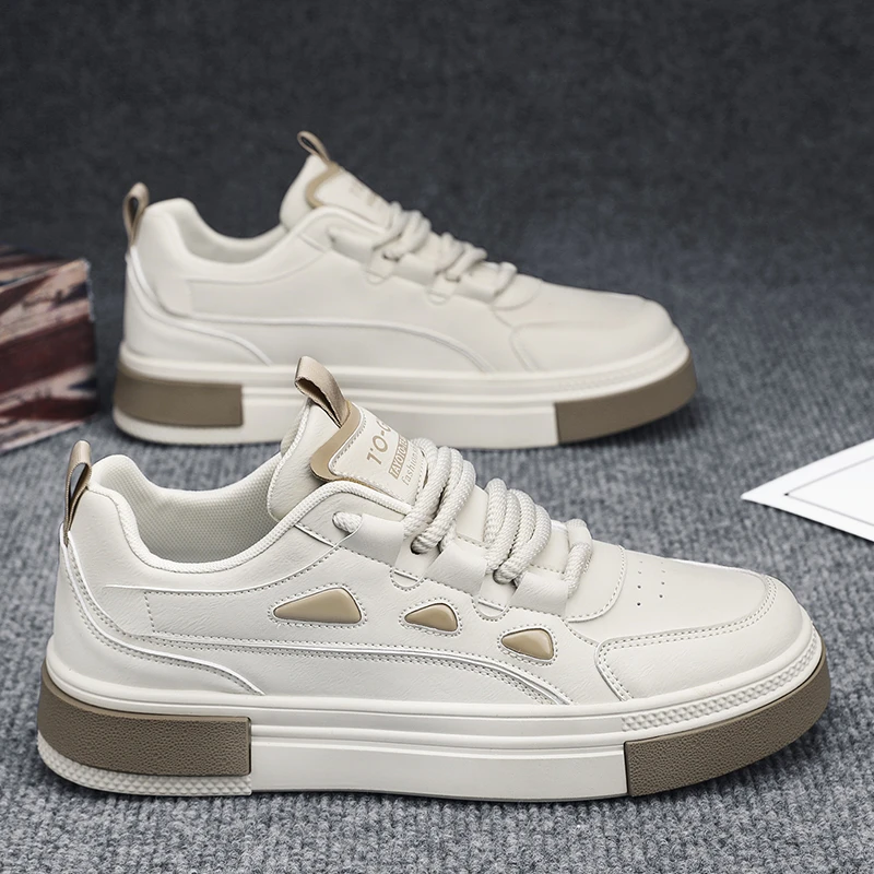 回力新男鞋秋季新款2023板鞋男士运动休闲皮鞋防滑时尚小白潮鞋子