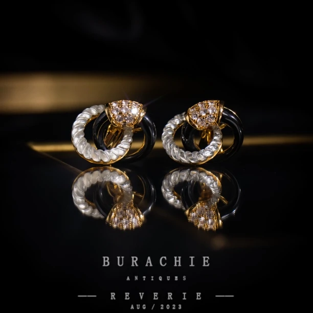 铜合金仿水晶耳饰 【1174】周年珍藏英｜经典原标克拉款CrownFrett