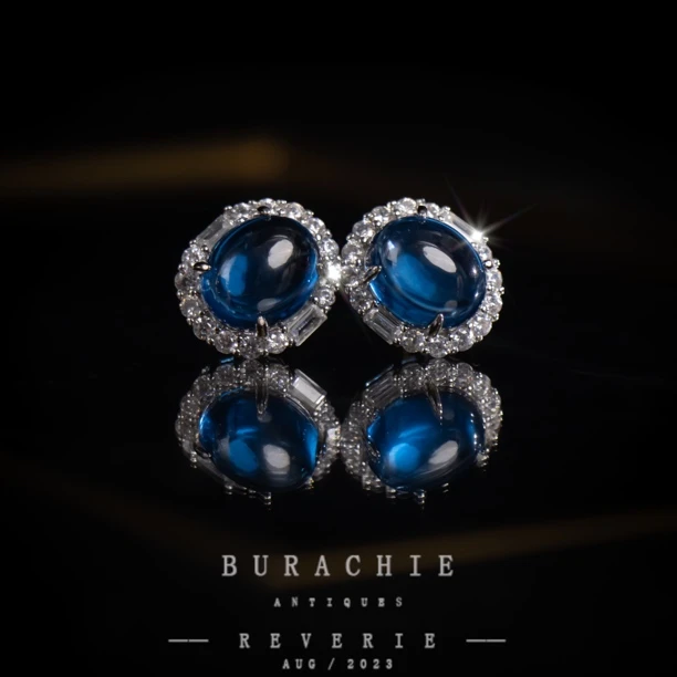 铜合金仿水晶耳饰 英【4010】｜经典原标克拉款CrownFrett工匠流光