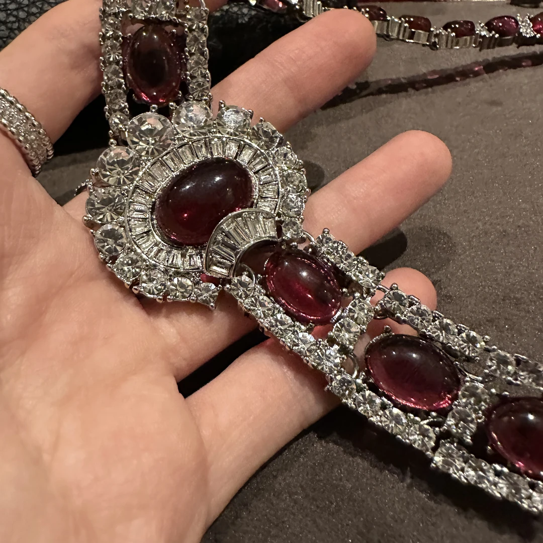 铜合金仿水晶项链 【6519】店主西班牙之行珍藏版 高品红多宝